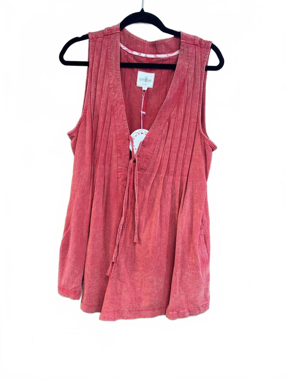 NEW UMGEE women's sleeveless romper in red